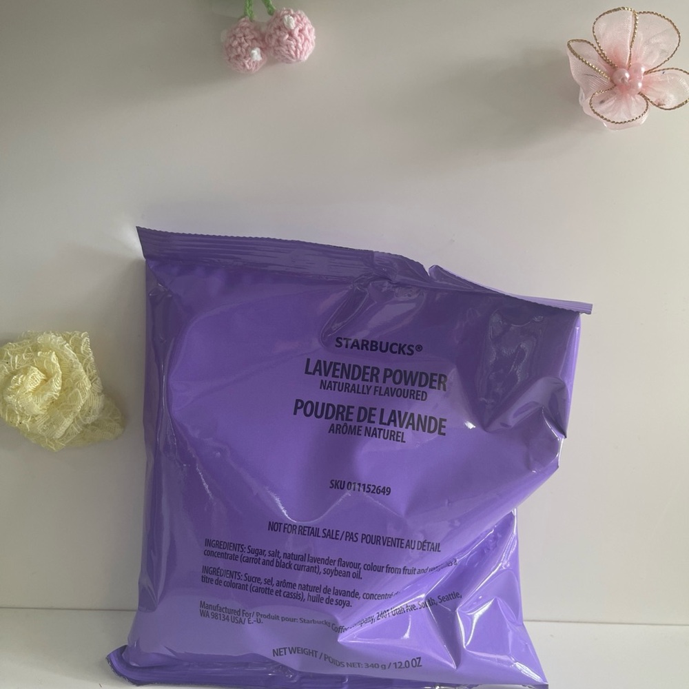Starbucks Lavender Powder 12oz Bag (1 bag) Sealed Best Before FEB 2026